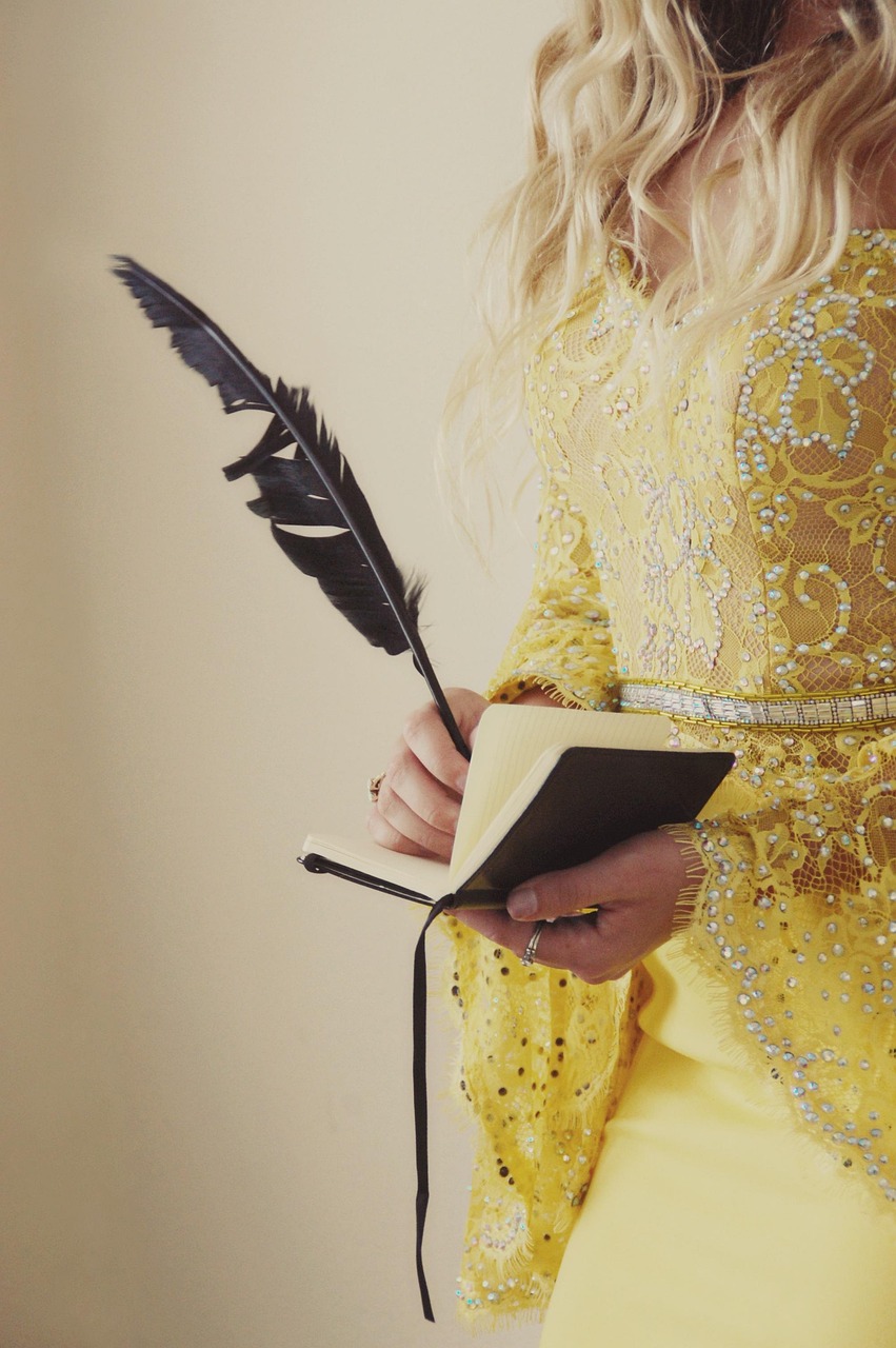 woman writing in journal